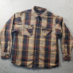 Redwood Creek Shirt Men's XL Extra Large Flannel Button Up Plaid Shacket Cotton